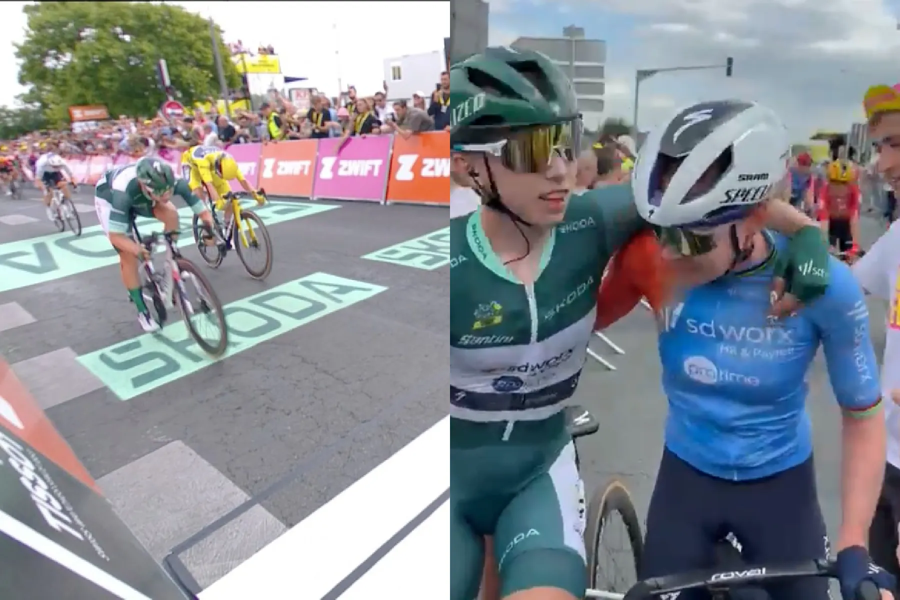 Wiebes was zege-zeker, maar beseft dat Van der Breggen haar toch moest redden in finale: 'Normaal onklopbaar'