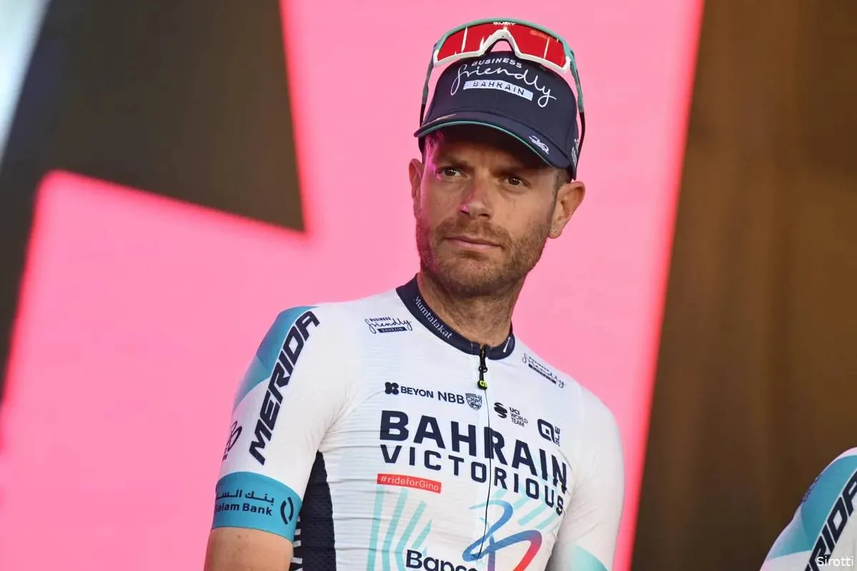 Bahrain Victorious sees Damiano Caruso slip and suffer a fracture: Italian replaced by debutant in Vuelta
