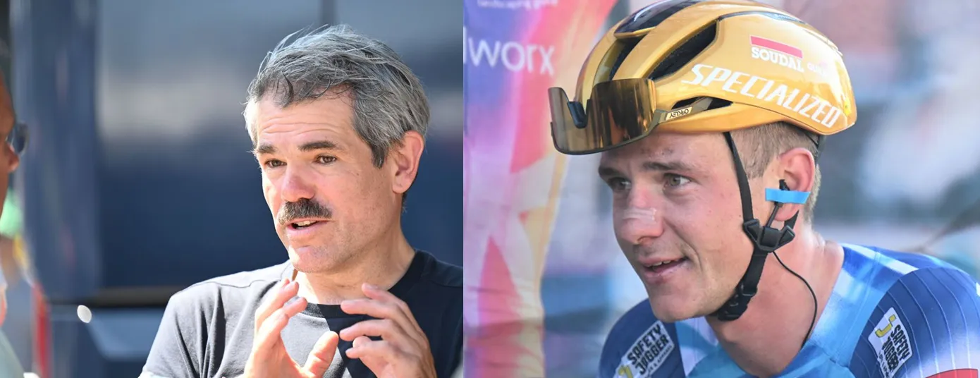 Denk discusses Evenepoel for the first time: no dispute with SQS, the Sagan effect, Roglic/Lipowitz, and the 2026 goals