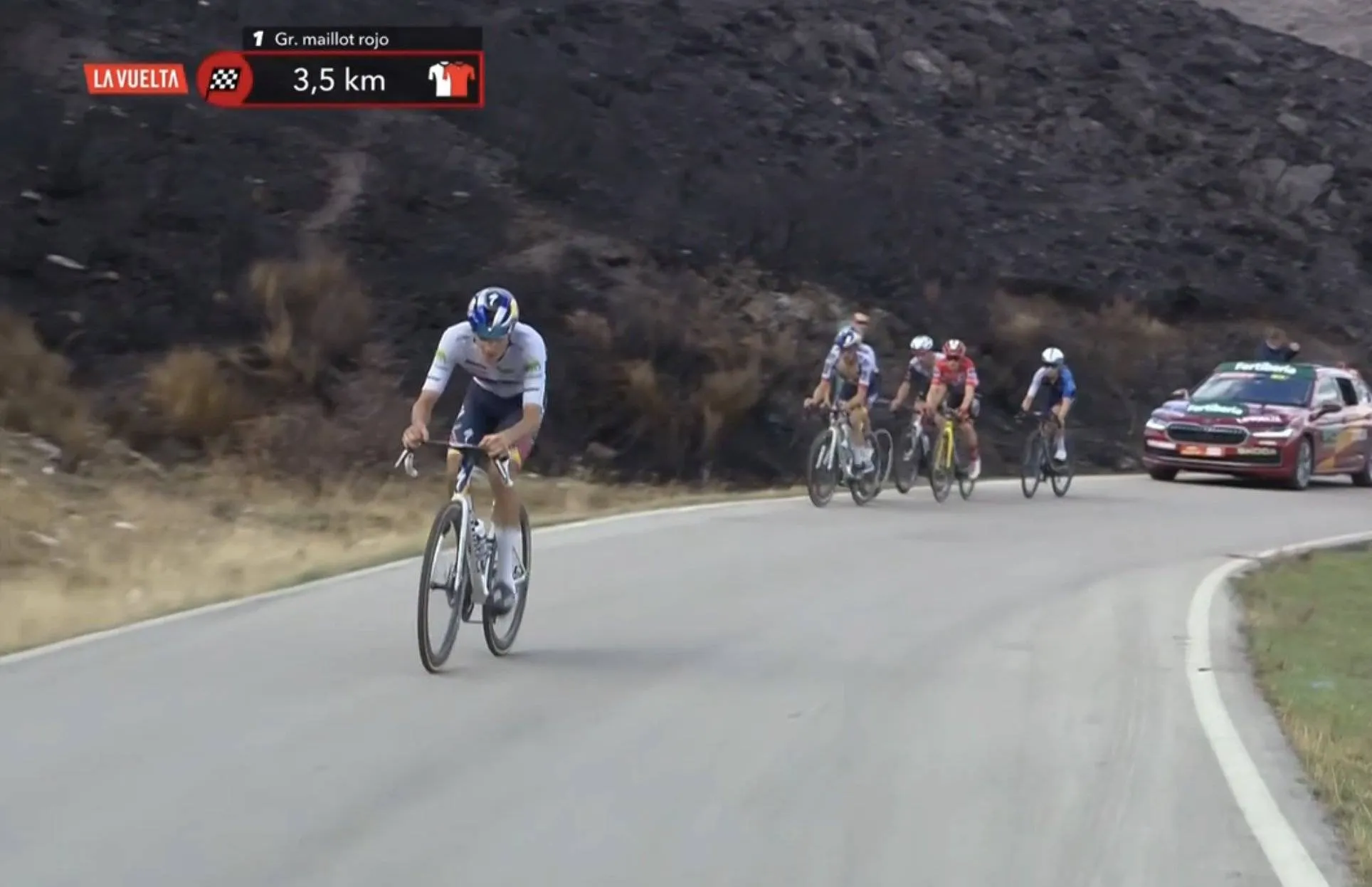 Passieve Vingegaard kan beulswerk Visma | LaB niet afmaken; Pellizzari pakt eerste profzege op loodzware Vuelta-klim