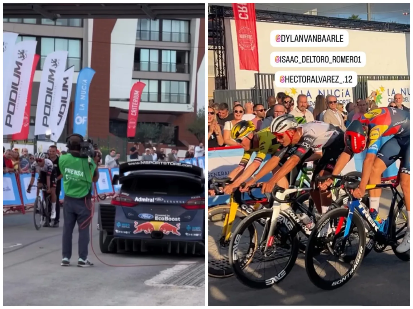 🎥 Raspaard Del Toro strijdt tegen rally-auto, maar verliest later gevecht tegen Van Baarle in Spaans criterium