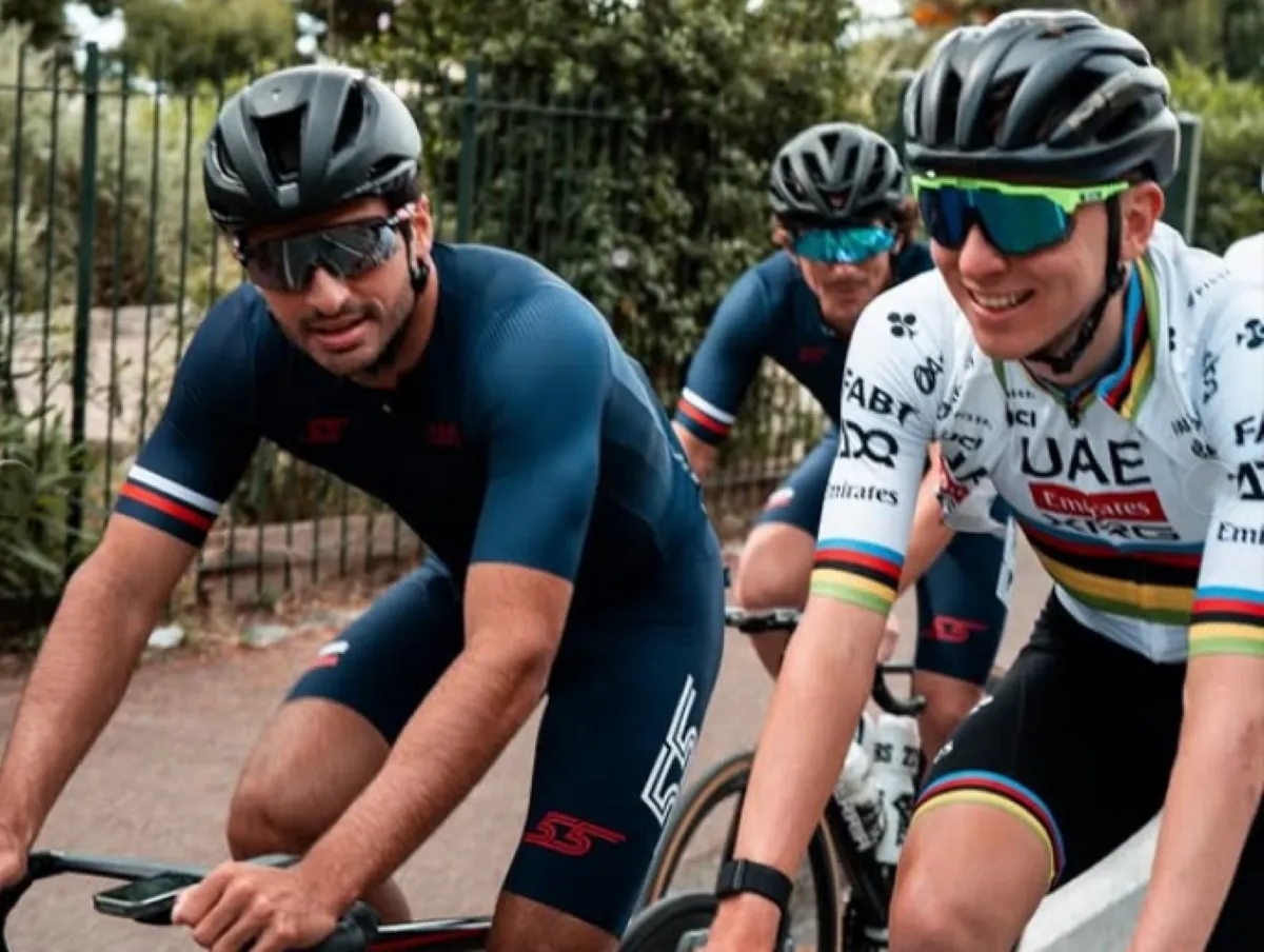 From neighbor to training partner to close friend: F1 driver Carlos Sainz praises Pogacar