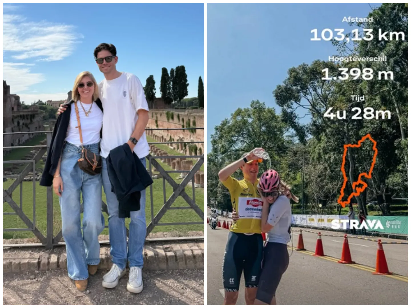 Van Aert relaxes with wife Sarah in Rome, while Philipsen puts girlfriend to work in Taiwan