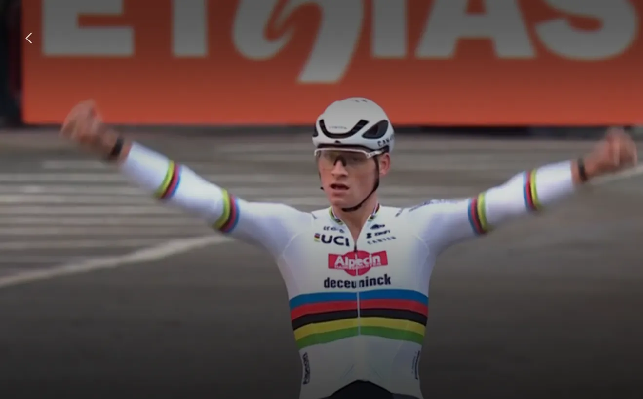 En of Mathieu van der Poel een goede conditie heeft: sponsor Whoop geeft cijfers achter zege in Antwerpen prijs
