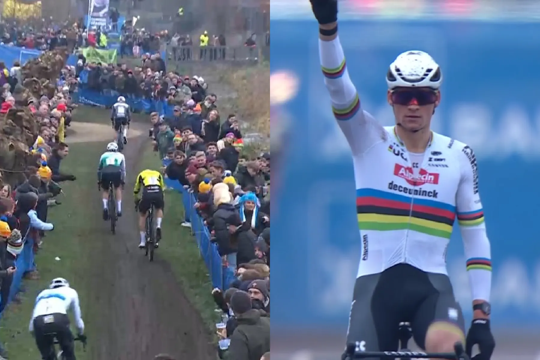 Pissige Van Aert heeft reden tot klagen na nieuw materiaalpech, duel met Van der Poel nek omgedraaid