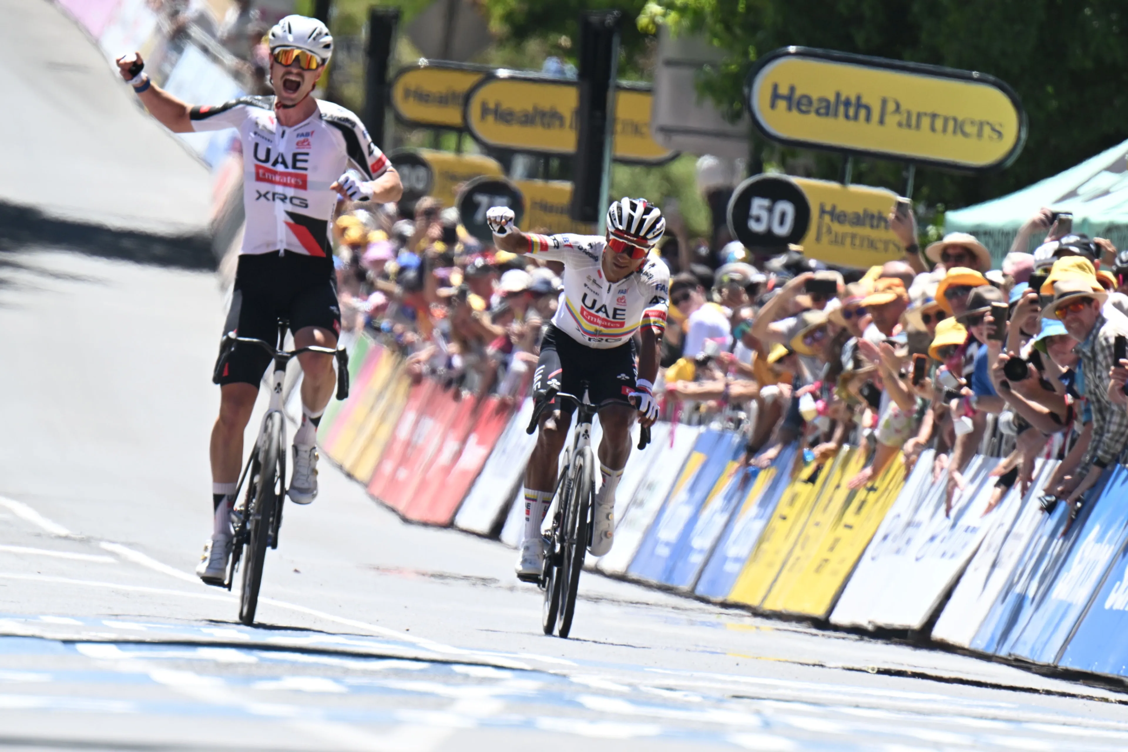 UAE keeps going: Blasting rivals aside at Tour Down Under with spectacular first and second place