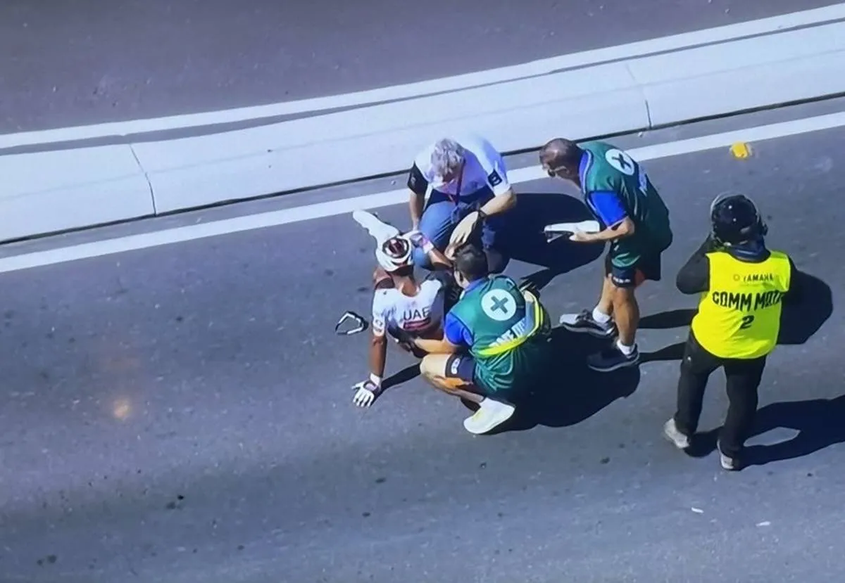 Stable compression fractures for Narváez on day full of crashes and withdrawals at the Tour Down Under