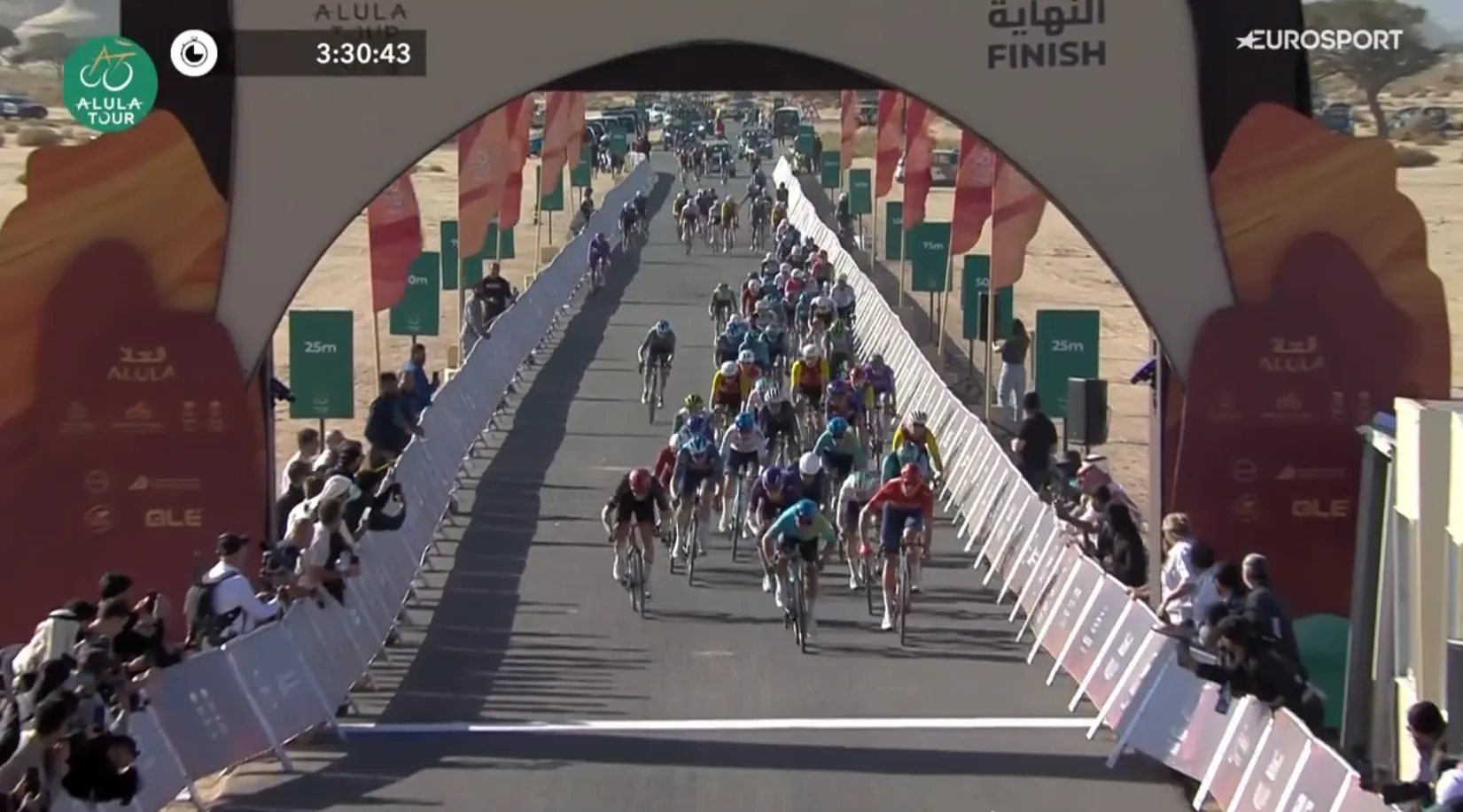 Milan starts too early and is beaten by Malucelli in AlUla Tour