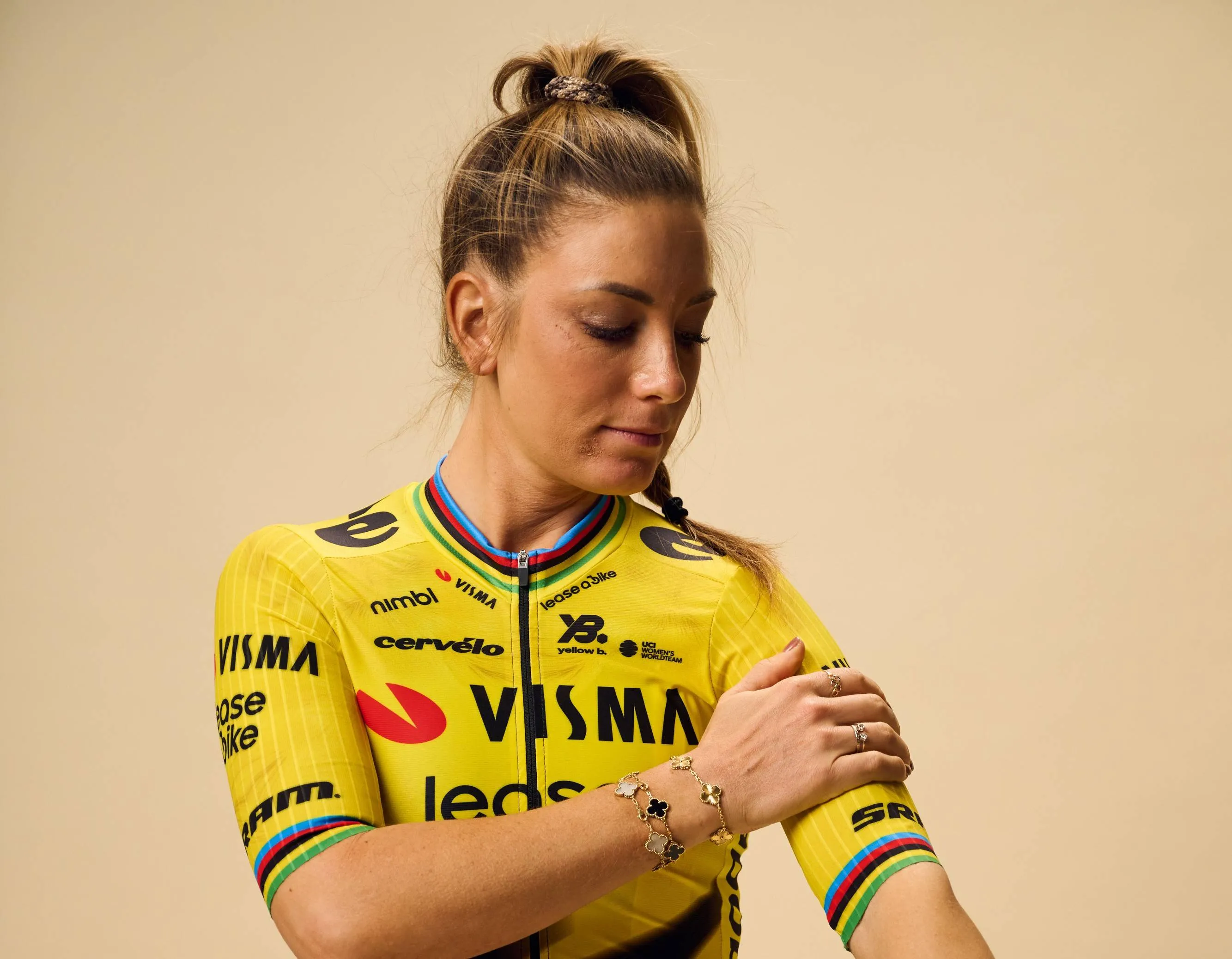 Ook binnen Visma was er veel bewondering voor Ferrand-Prévot: 'Inspirerend om te zien hoe iemand zó gefocust kan zijn'