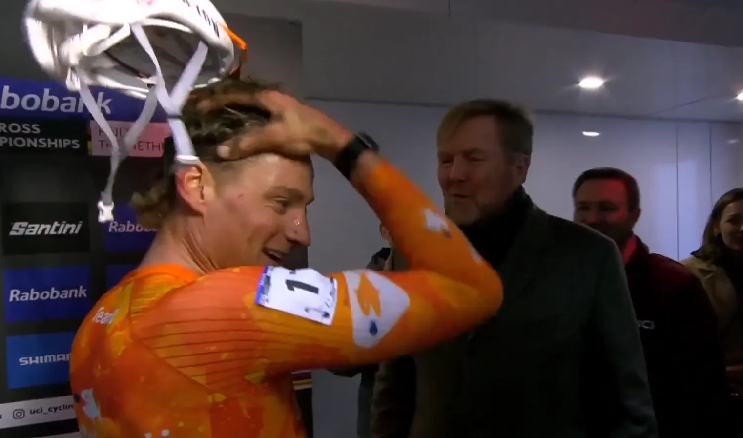 Cyclo-cross king Van der Poel adds record eighth world title in Hulst — after a flat tyre on the way to the race