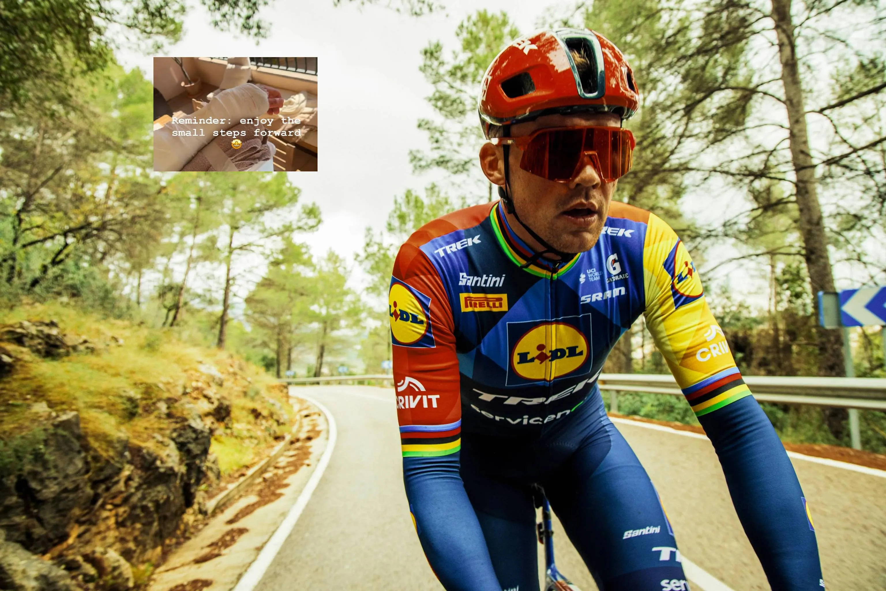 Spring miracle in the making? Mads Pedersen spotted back on the bike with Lidl–Trek
