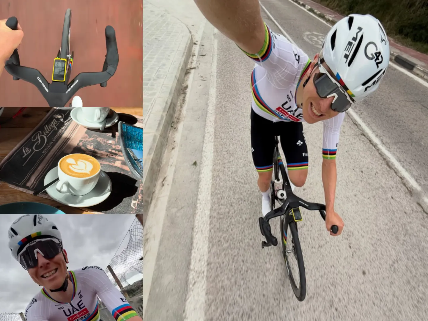 Even on a coffee ride, Tadej Pogačar is putting out outrageous power numbers