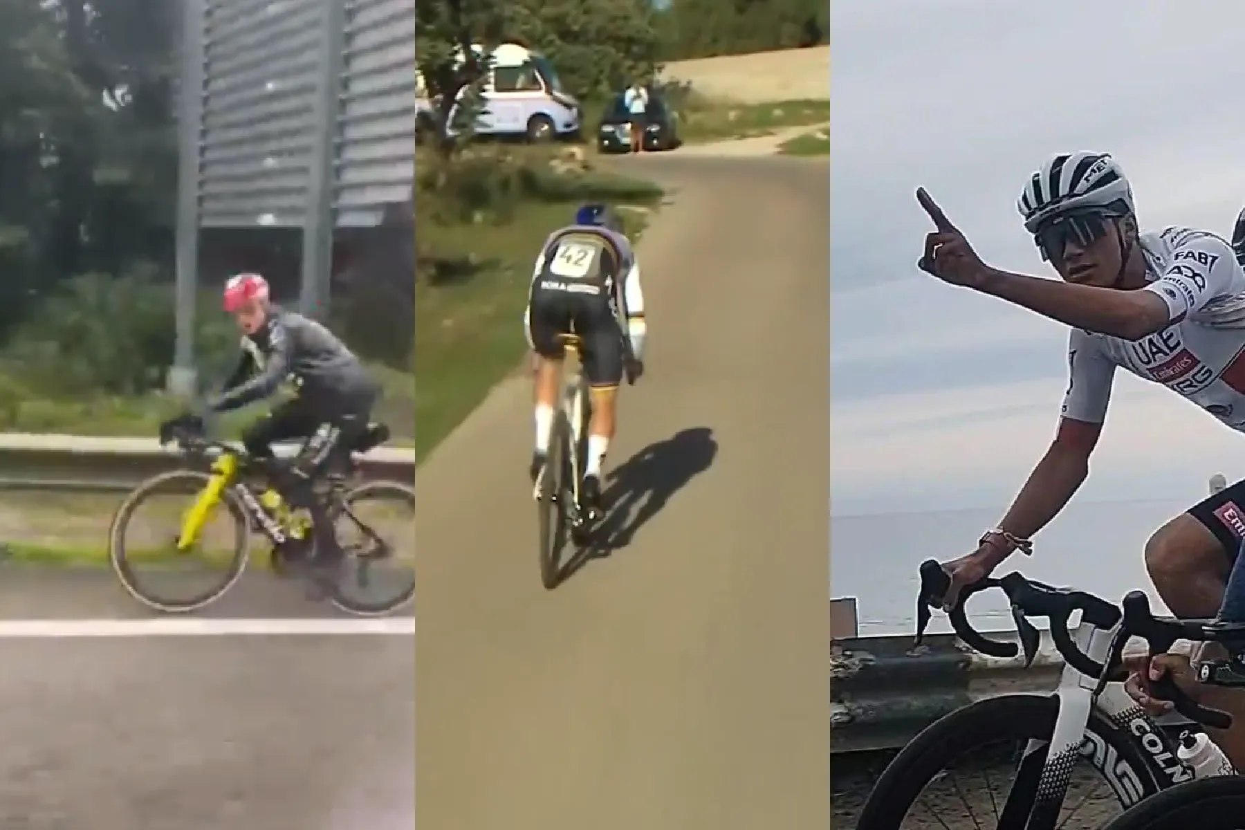 Jonas Vingegaard spotted training in pouring rain as he is forced to scrap UAE Tour clash with Del Toro and Evenepoel