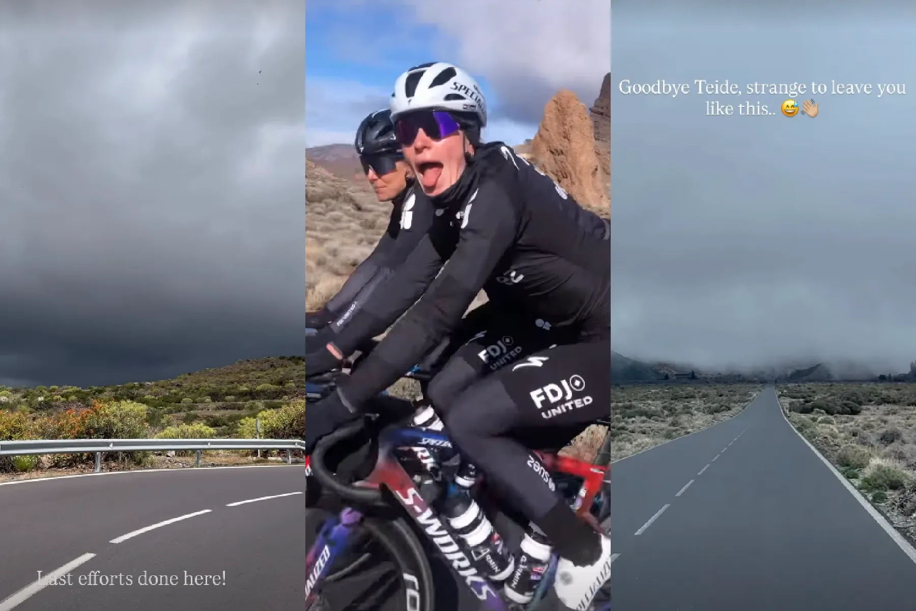 Demi Vollering and FDJ-SUEZ rushed off Mount Teide as storm closes in