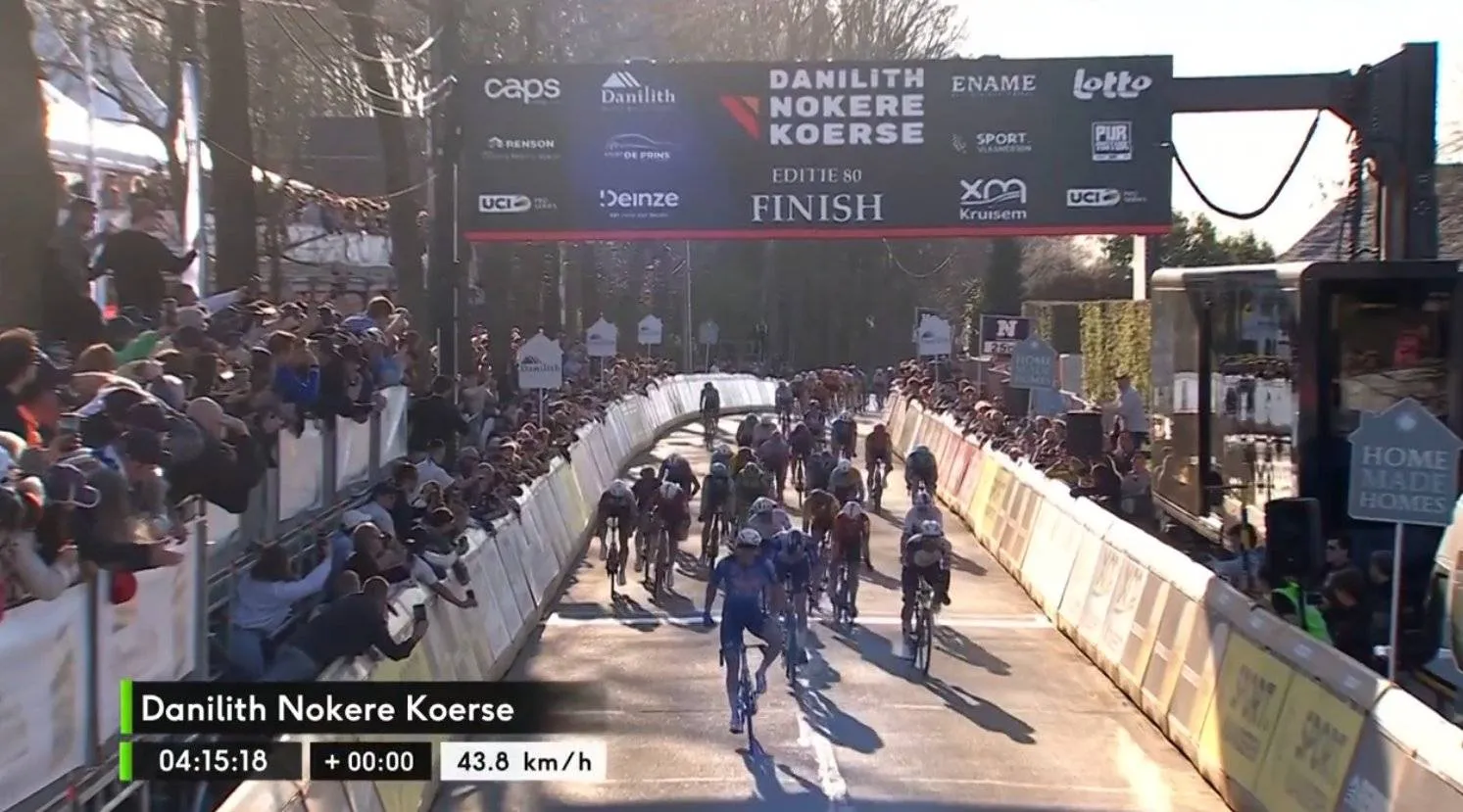 Philipsen gets ideal Milan-Sanremo tune-up in Nokere Koerse, with Segaert caught right at the line