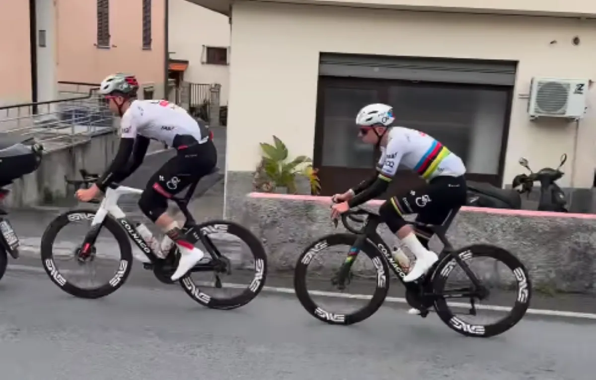 🎥 Riejanne Markus saw Pogačar storm past on the Cipressa during recon: “We ran into him four times”