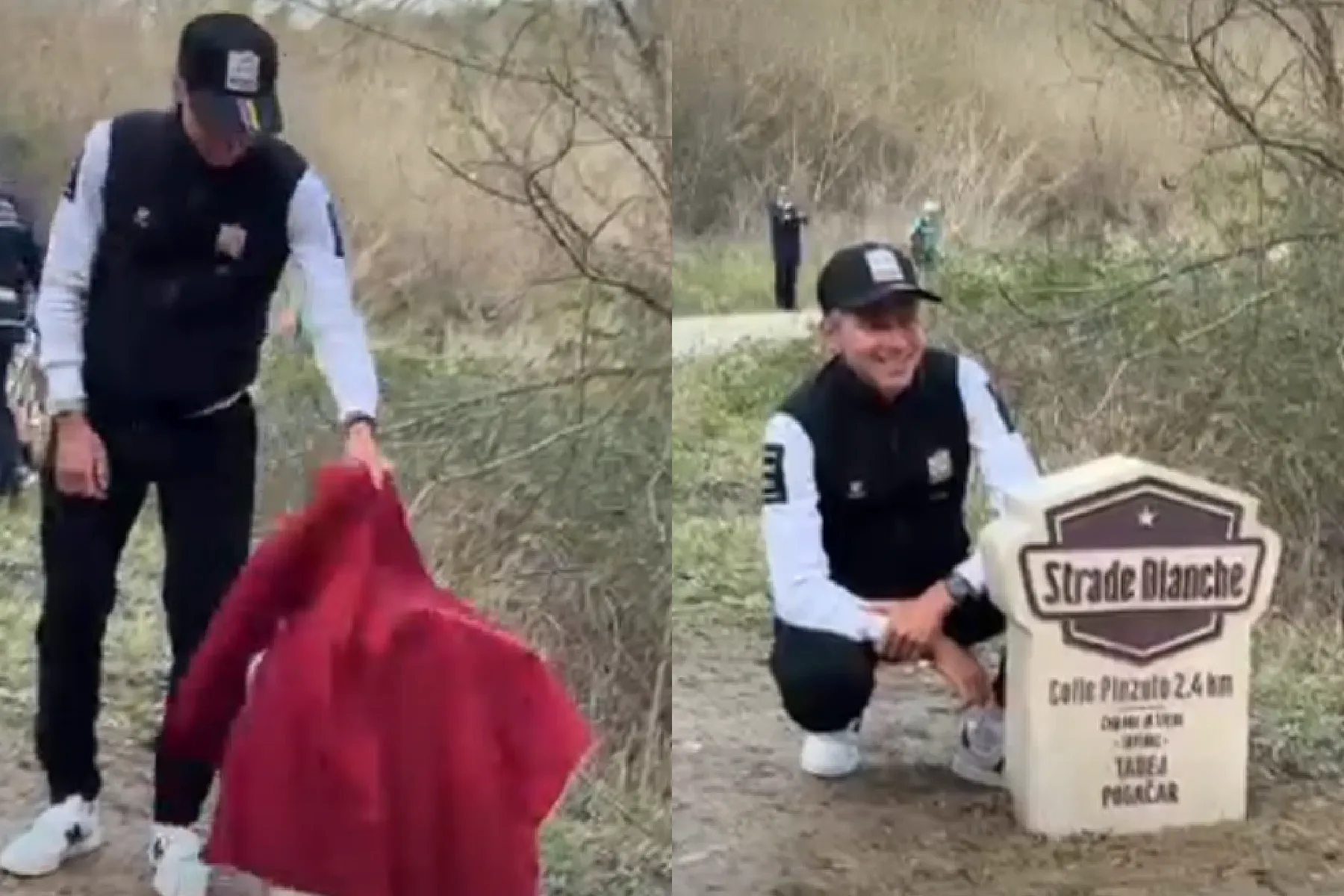 Cancellara already “claimed” the favourite, but Colle Pinzuto is a fitting tribute for Pogačar too