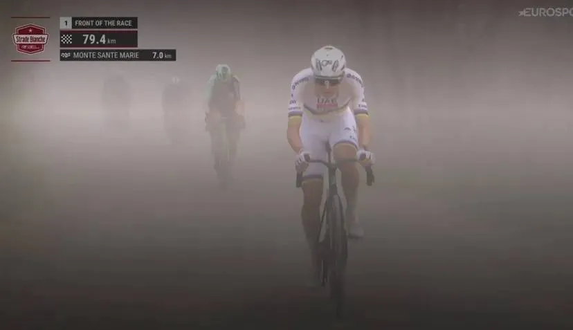 Pogačar and super-domestique Del Toro frustrate flying Seixas and the rest at Strade Bianche