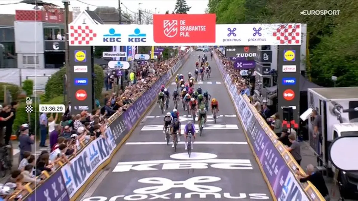 Surprise win Brabantse Pijl: Foldager wins after Del grosso breakaway group caught