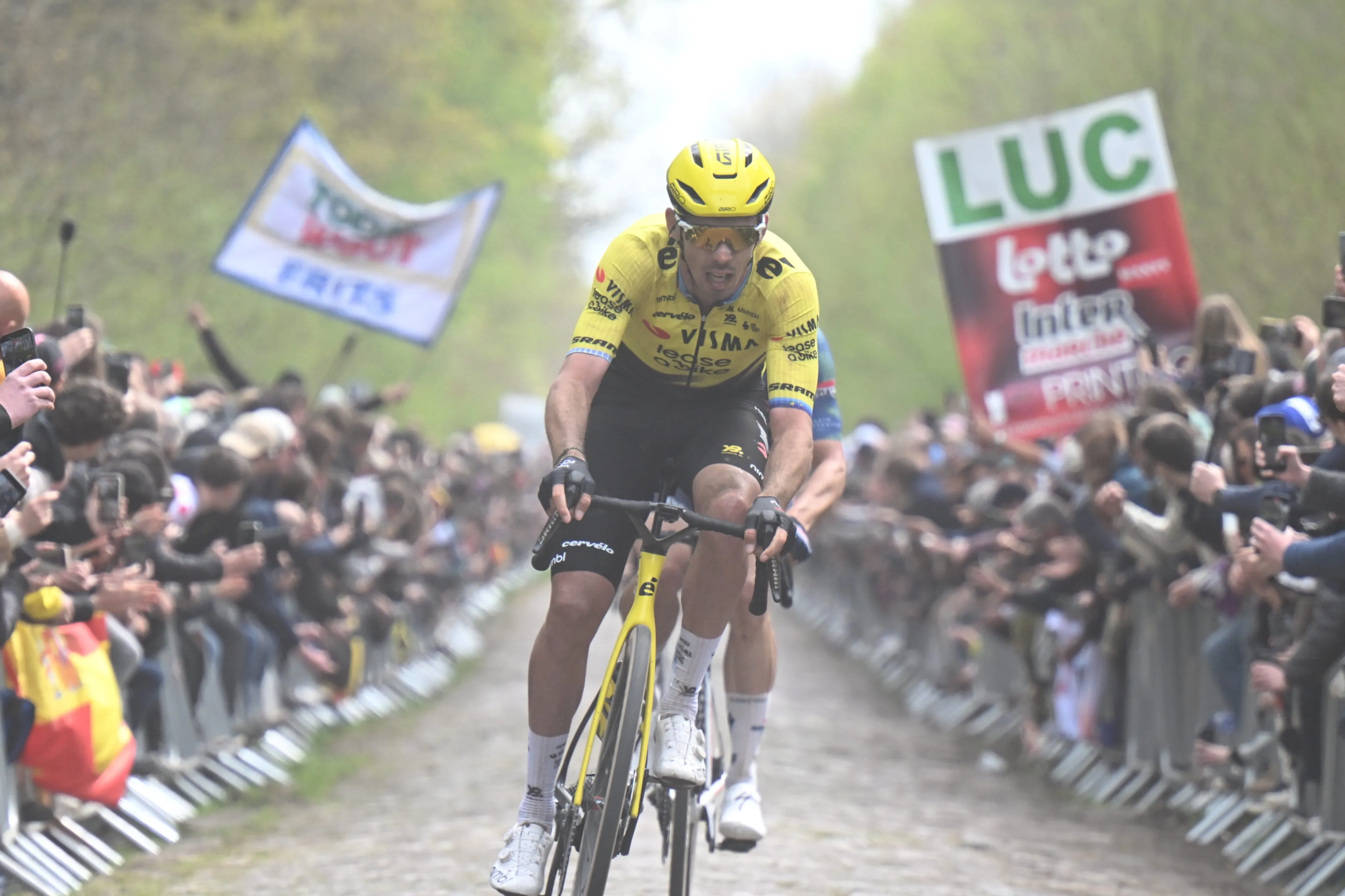 Laporte emotional after Van Aert's Roubaix victory: 'Just as happy as if I'd won it myself'