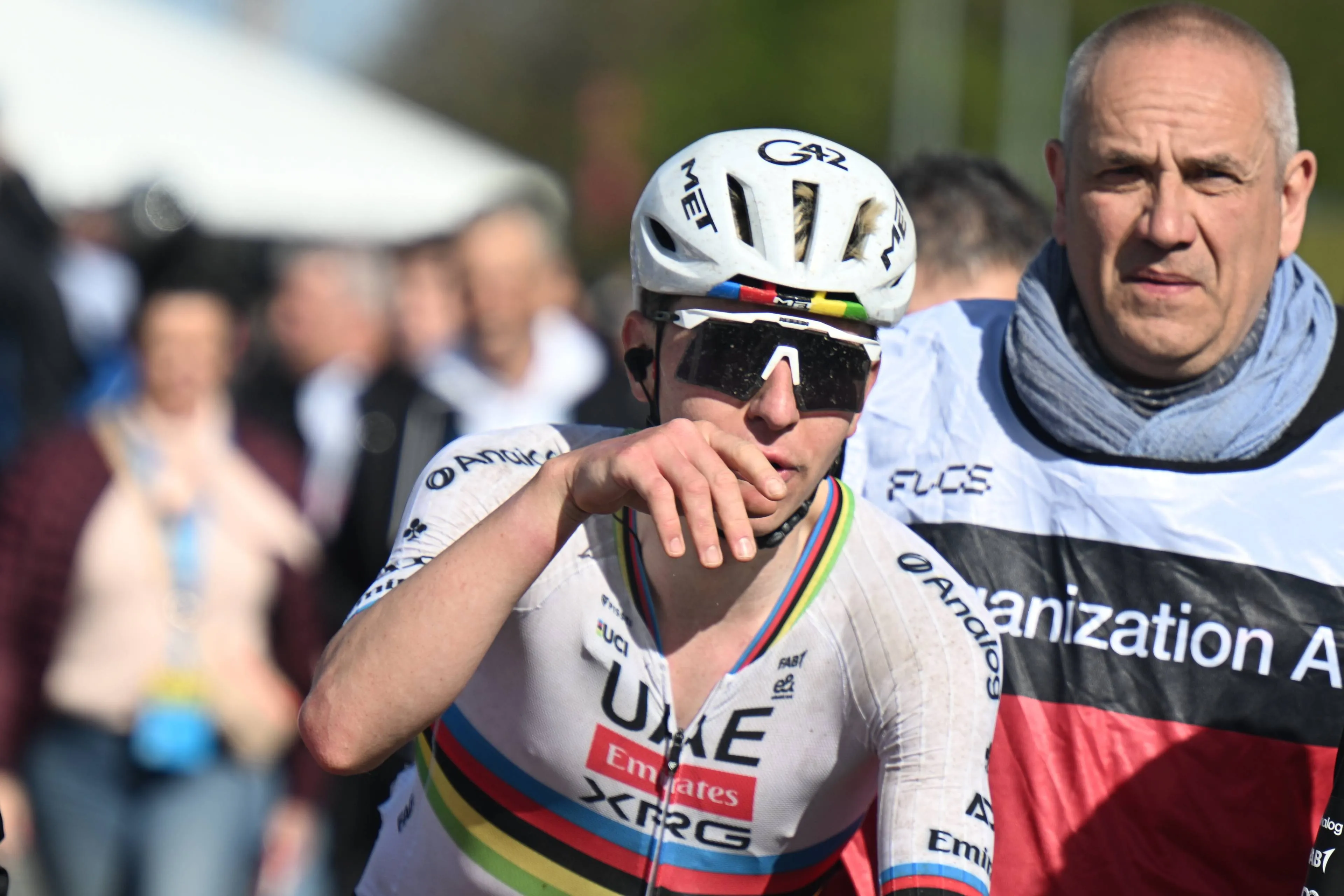 ‘I hadn’t had that question yet, nice’: Tadej Pogačar has an answer for almost everything after Tour of Flanders win