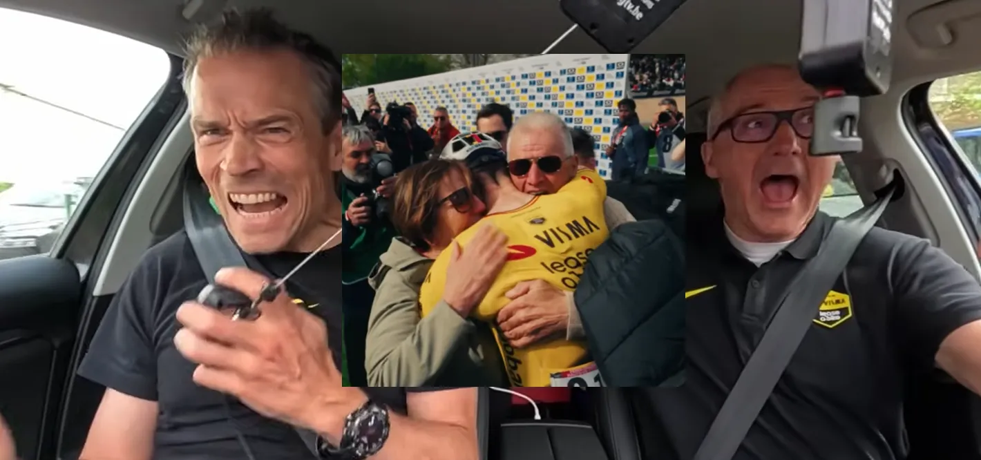 🎥 Behind the scenes of Wout van Aert's emotional win at Paris-Roubaix
