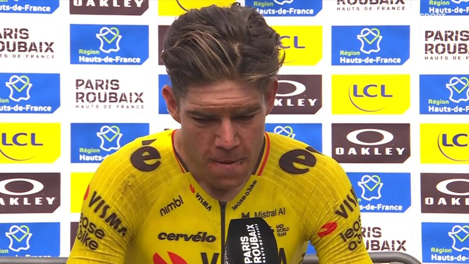 Wout van Aert dedicates Paris-Roubaix win to deceased teammate: 'This win is for him and his family'