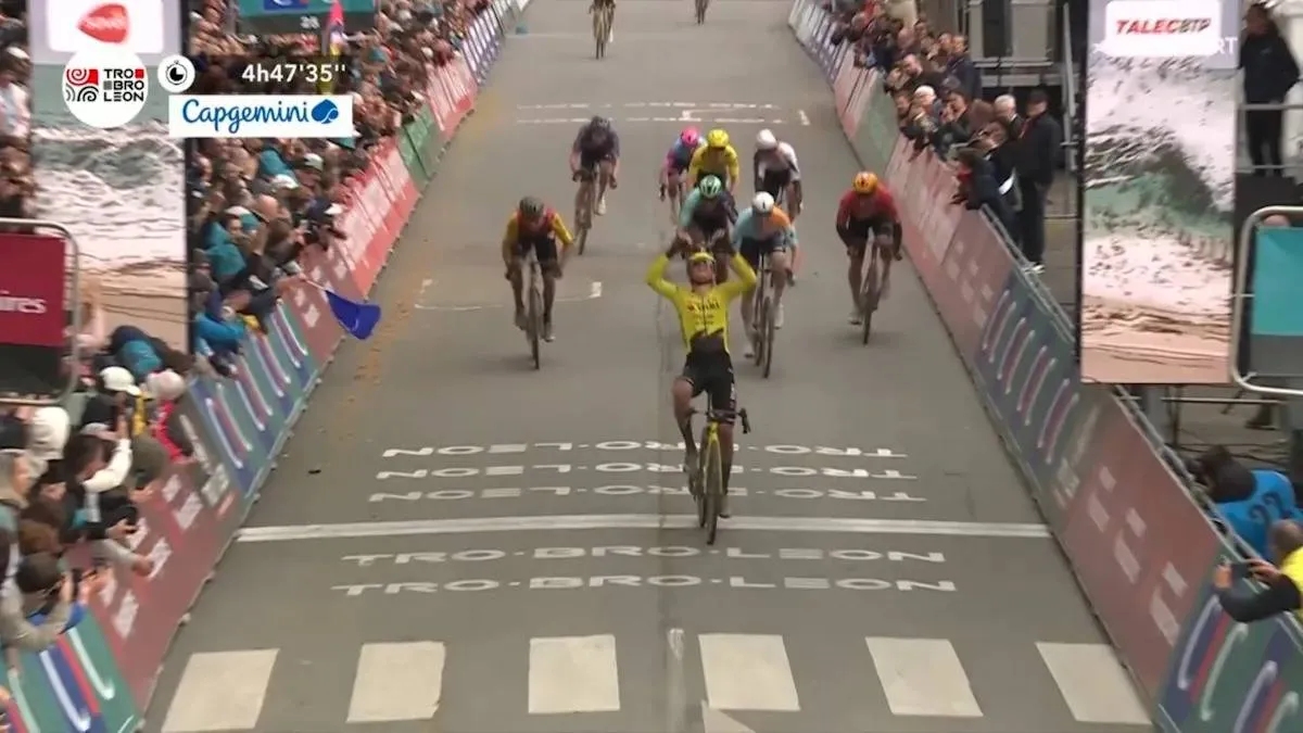 Fiorelli strikes at the perfect moment to give Visma | Lease a Bike a stunning win at Tro-Bro Léon