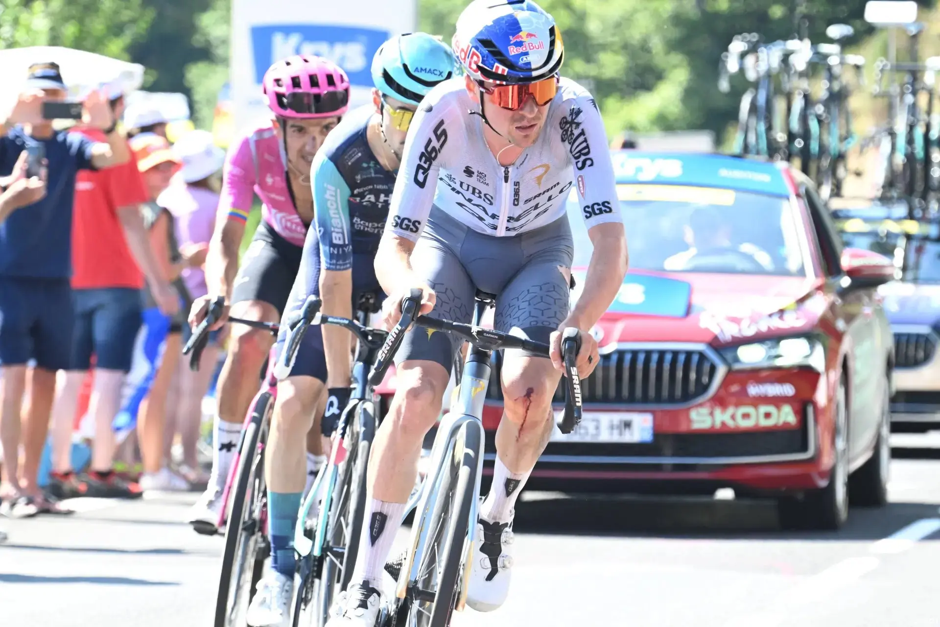 LIVE 2026 Tour de France stage 13 | Pidcock leads huge group out front, including Pedersen and Philipsen