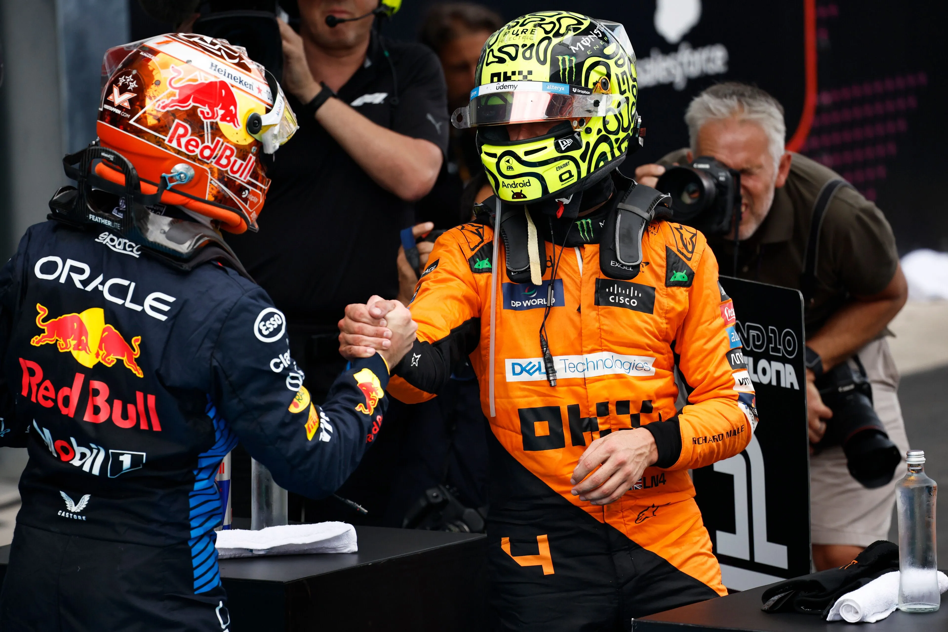 Zo maakte Verstappen het verschil ten opzichte van Norris in Spanje