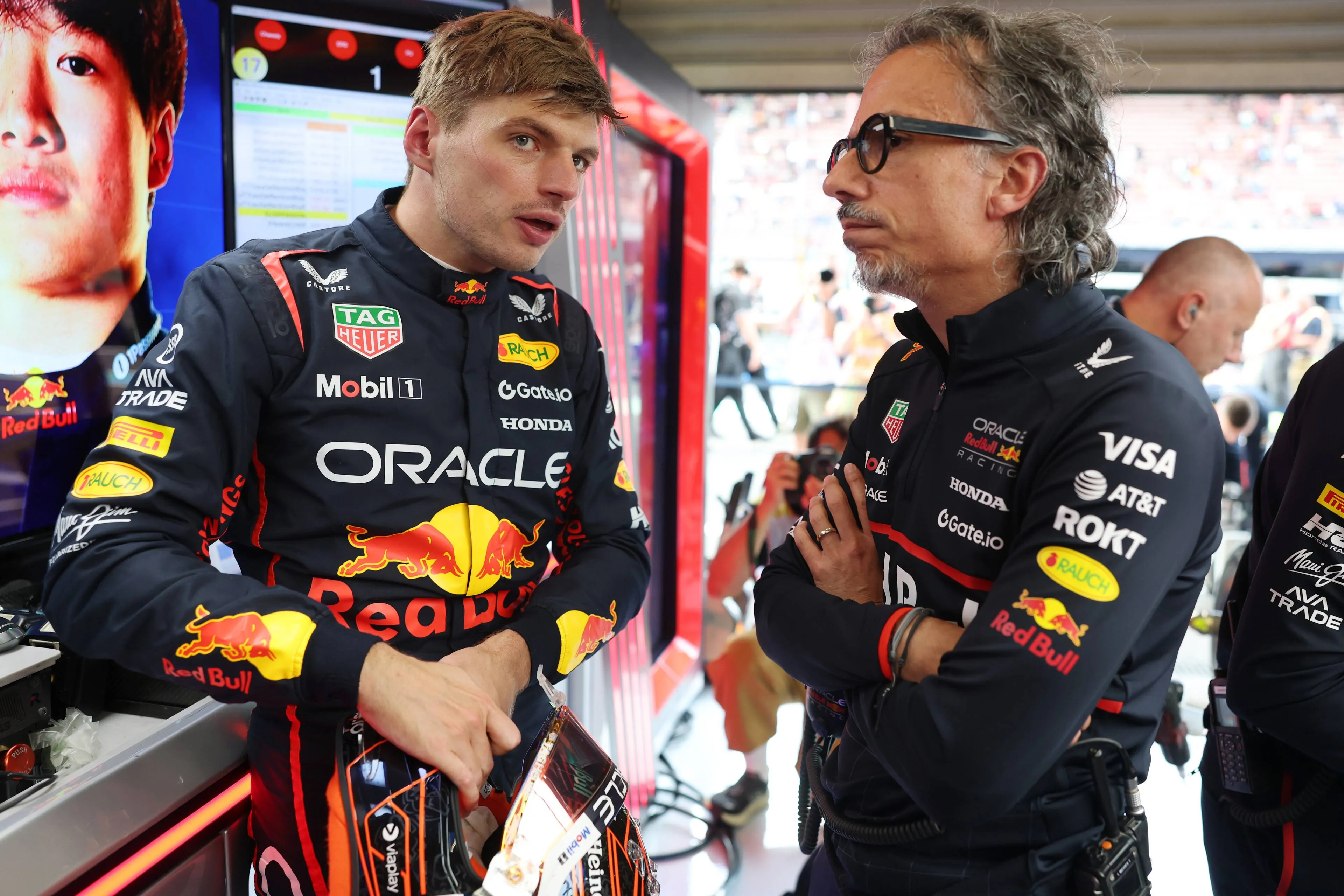 Max Verstappen Laurent Mekies GP België 2025