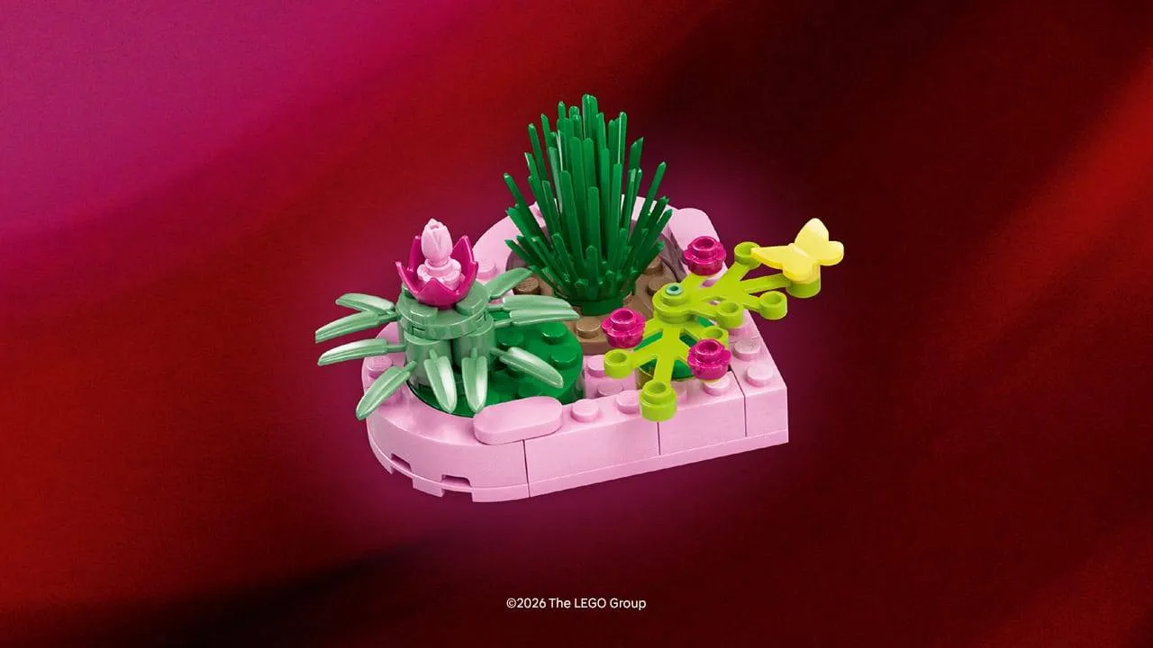 LEGO bloemenhart