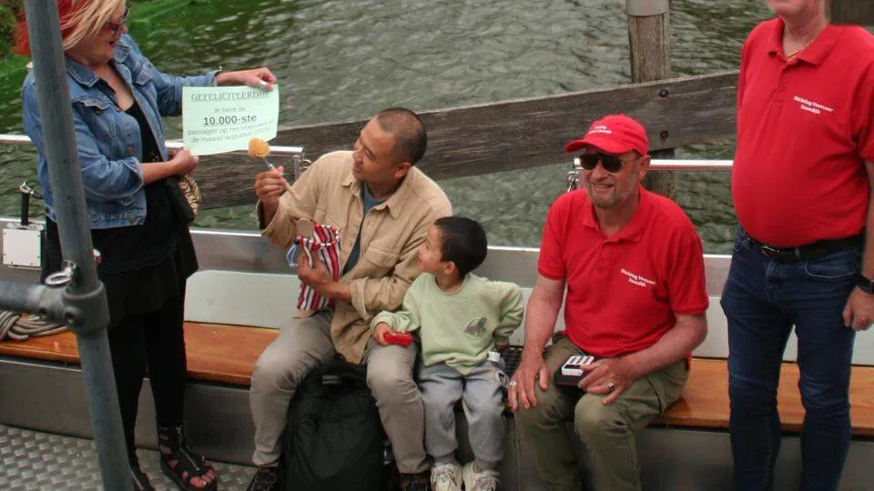 voetveer zaandijk 10.000e bezoeker