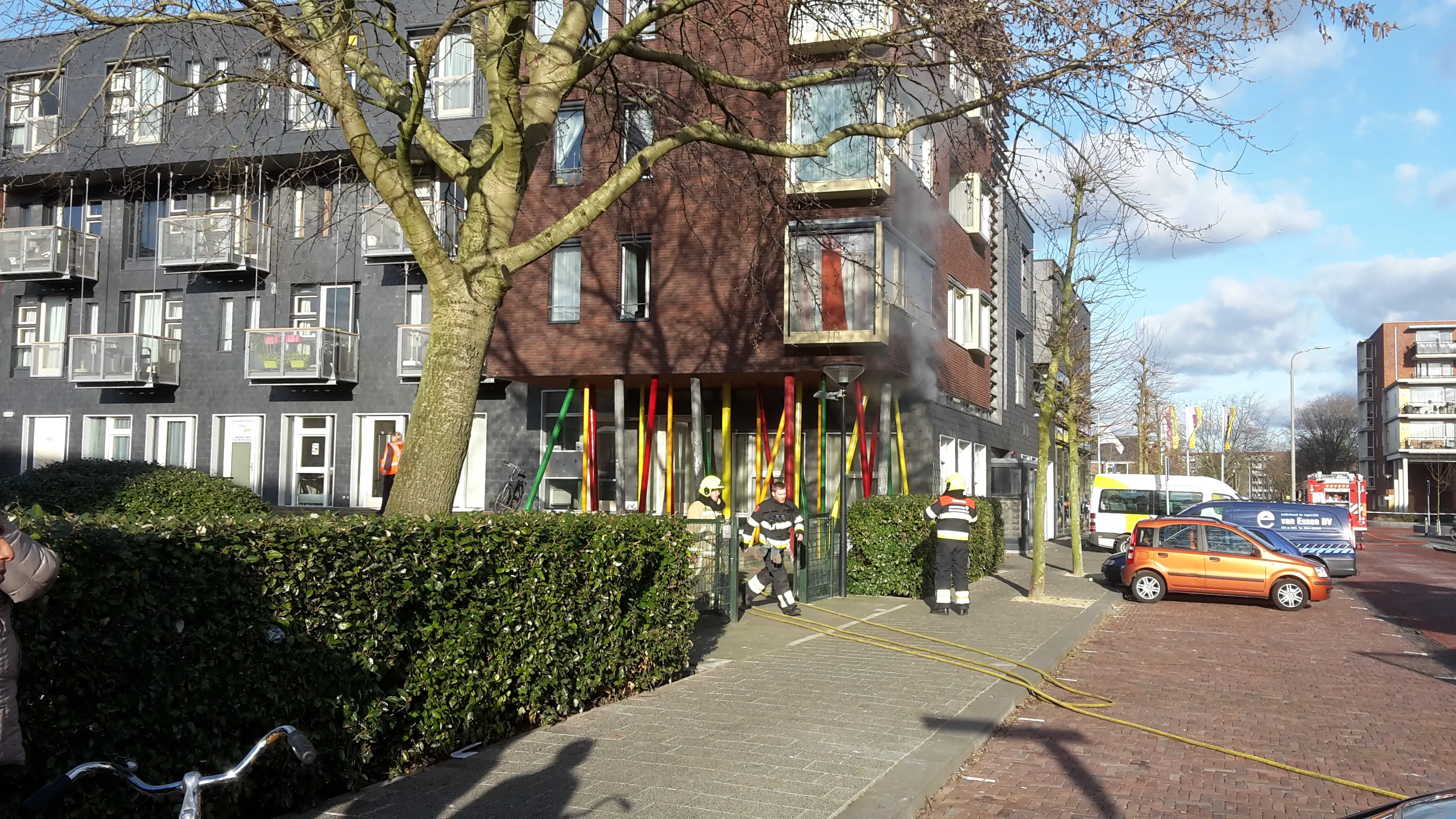 beginnende brand bij kontext aan de flemingstraat jaap koper