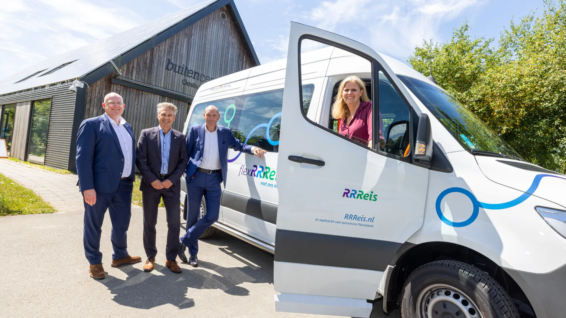 Officiele start flexrrreis (© prov Flevoland)