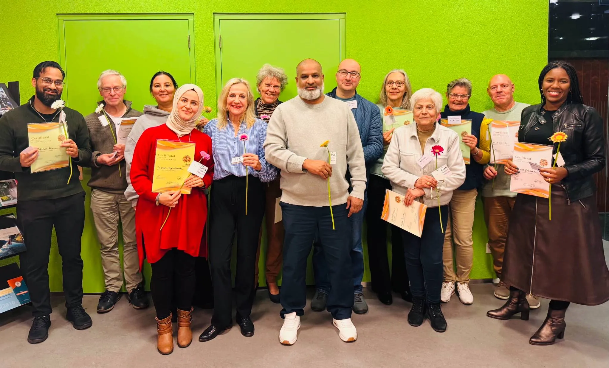 Nieuwe dialoogbegeleiders klaar voor actie - foto Stichting Piëzo