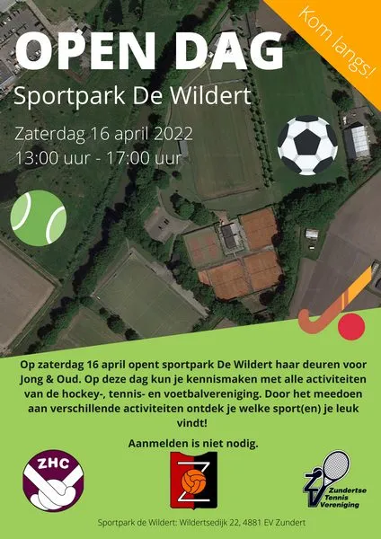 open dag sportpark de wildert