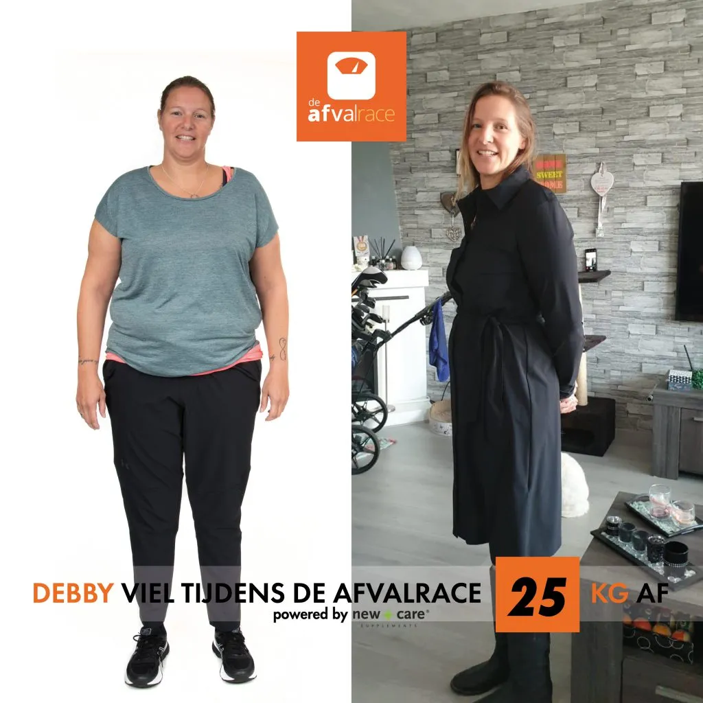 debby 25 kilo minder