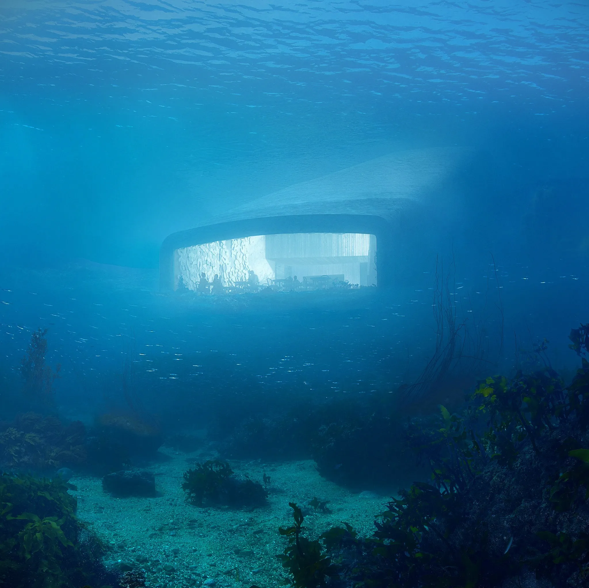 onderwaterrestaurant noorwegen under femfem