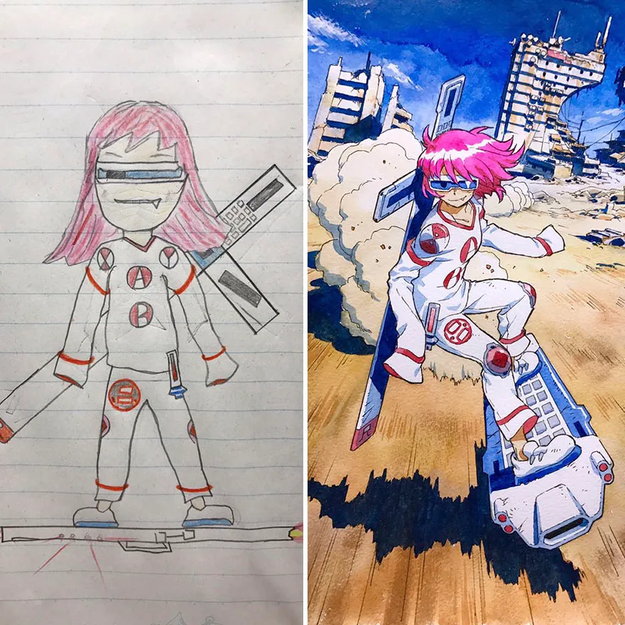 sons sketches to anime drawings thomas romain 10 5993f3665d68e 880