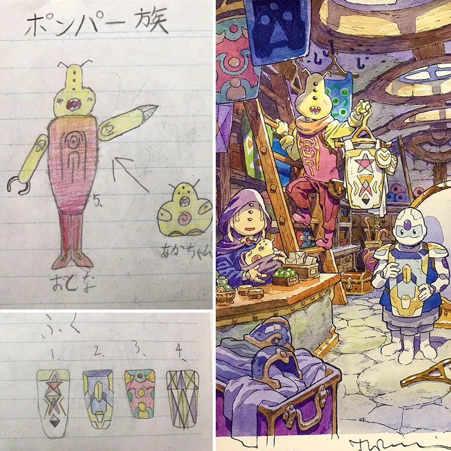 sons sketches to anime drawings thomas romain 13 5993f36dc0db5 880