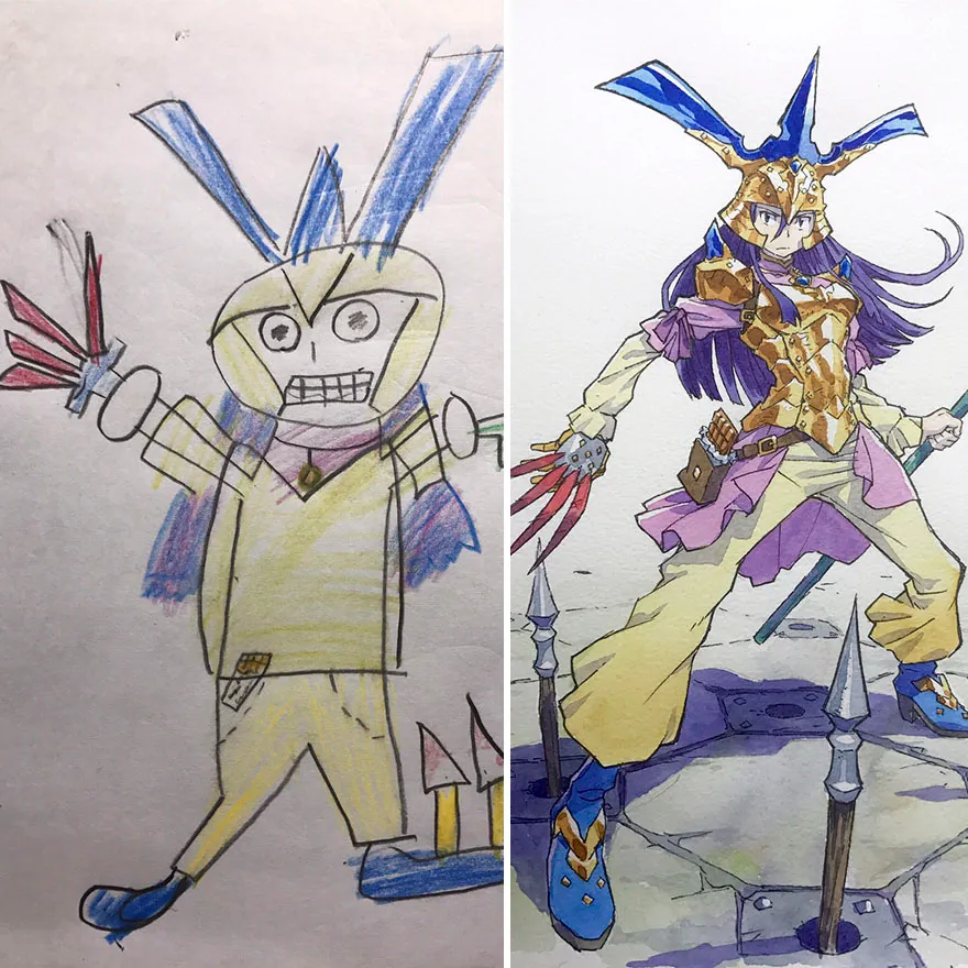 sons sketches to anime drawings thomas romain 14 5993f37075478 880