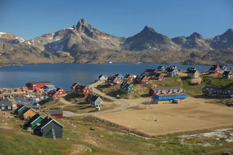 view of the town of tasiilaq