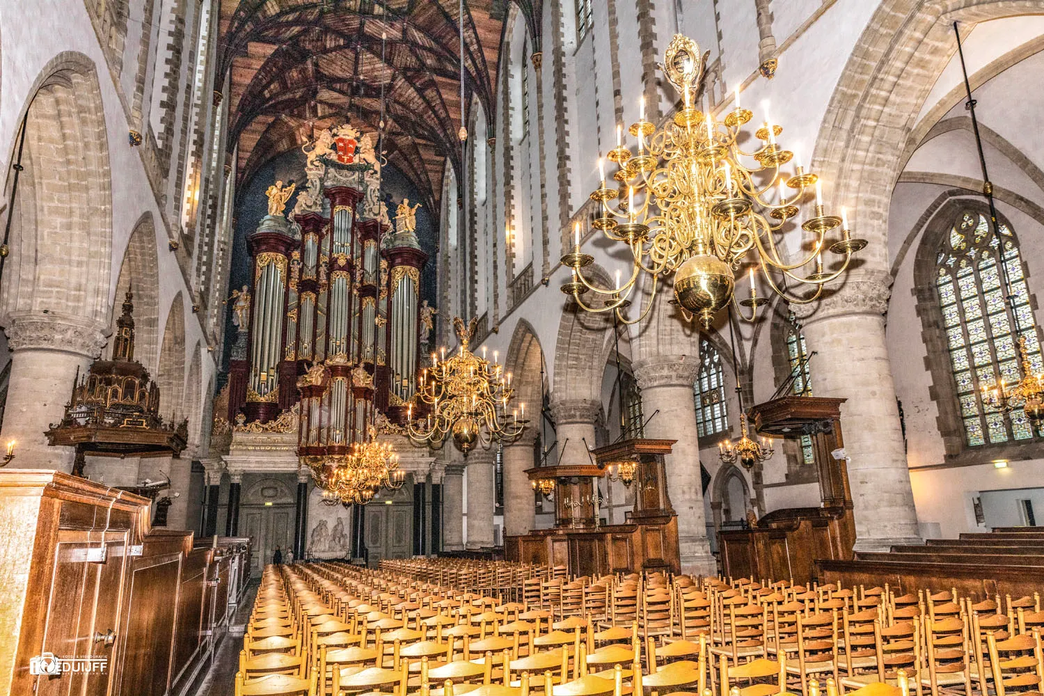 grote kerk inside organ