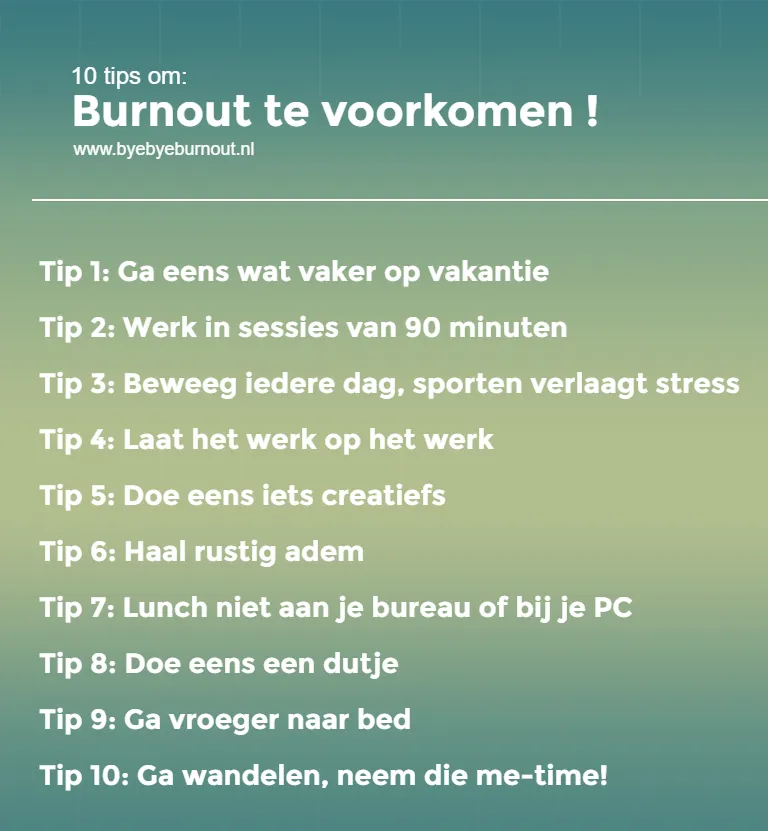 infographic burnout preventie1