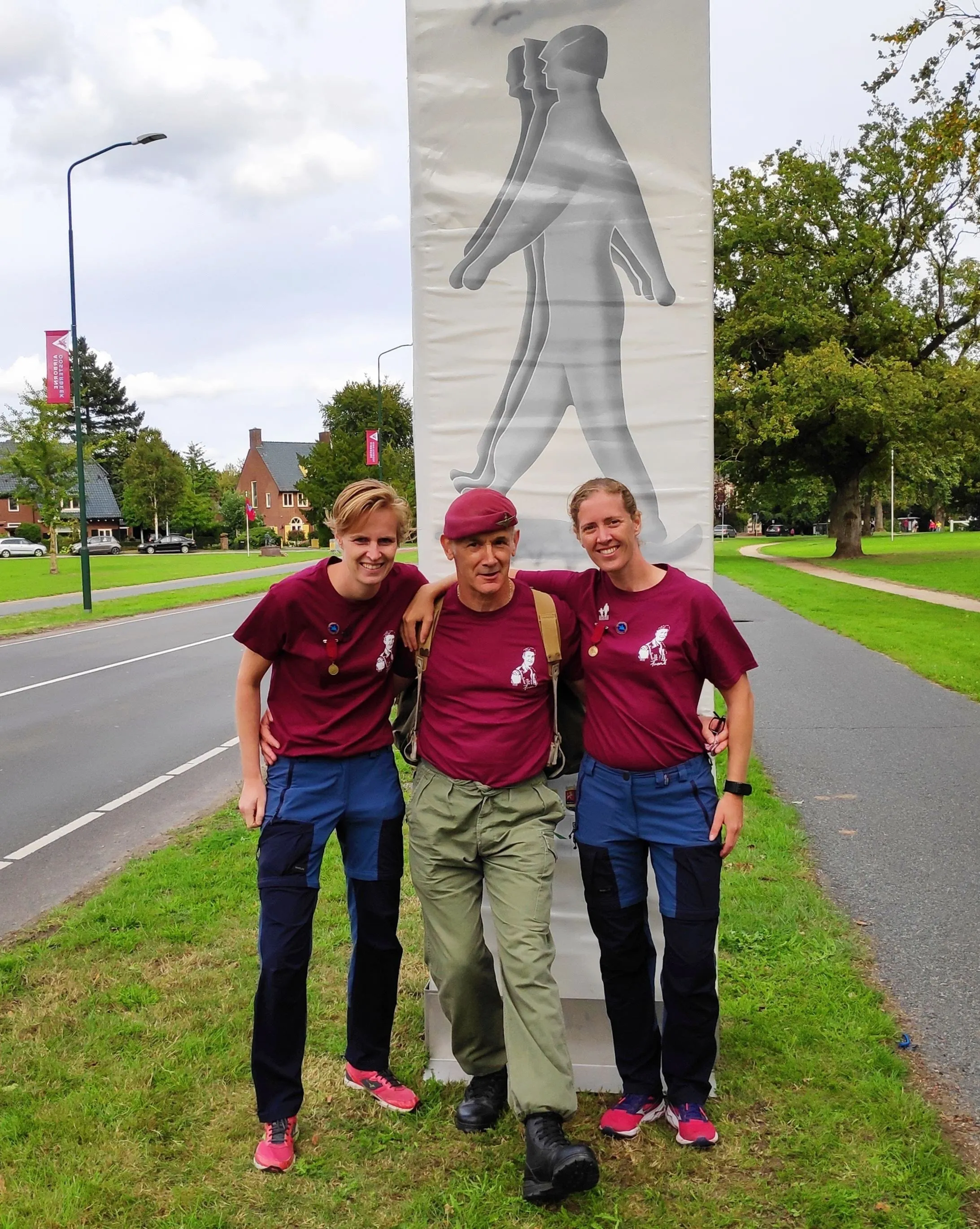 chris at wandeltocht with anne and eveline september 2020