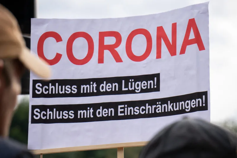 Protest tegen de coronamaatregelen in Berlijn. Bron: Jaz_Online / Shutterstock