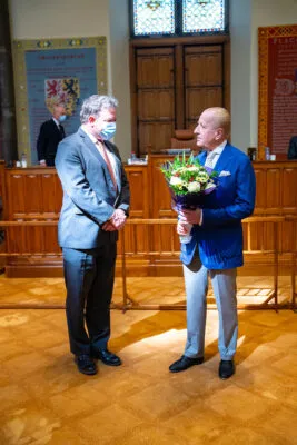 RIDDERZAAL - In de Riddenzaal in Den Haag is de heer Hiddema namens Forum voor Democratie beëdigd in de Eerste Kamer. Foto: Dagelijkse Standaard