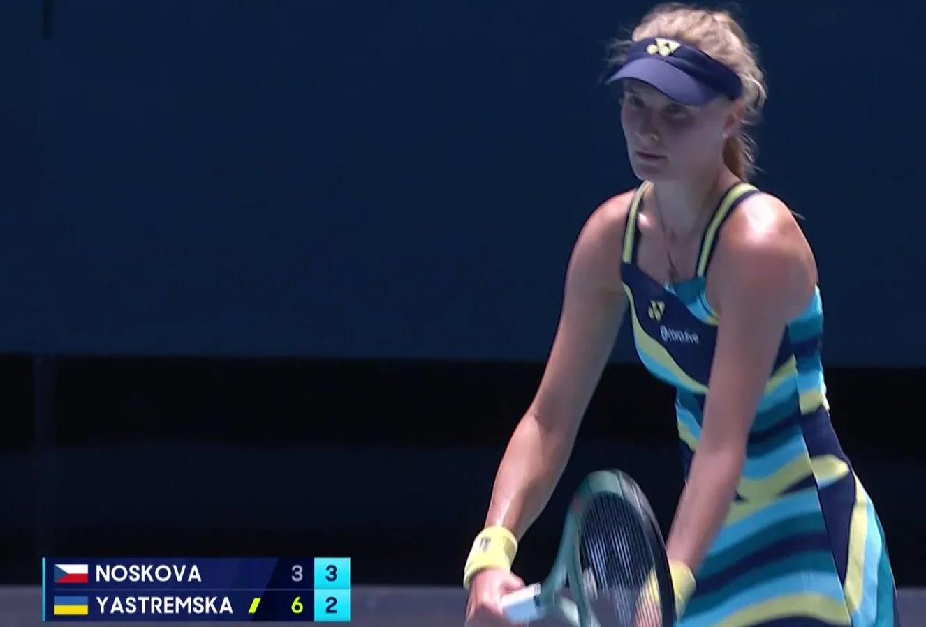 Dayana Yastremska winning the Australian Open Quarter-Final 2024 against Linda Noskova