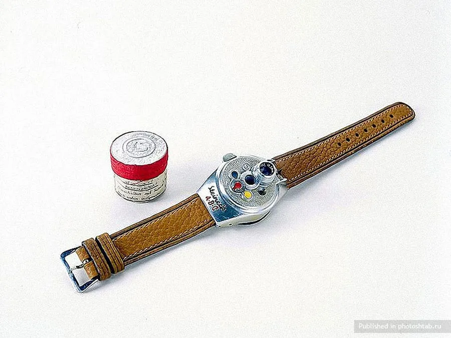 a camera disguised as a watch from the german secret service